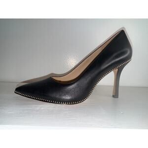 COACH Women's Samantha Signature Poi Black Leather